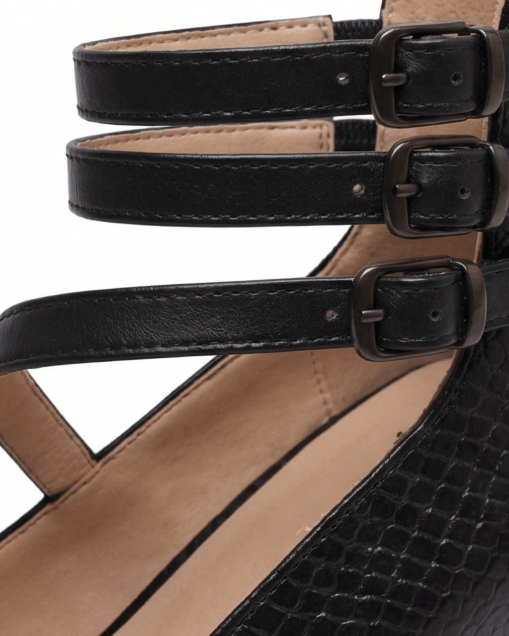 Women’s Triple-Strap Block Heel Pumps