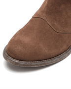 Women’s Suede-Look Ankle Boots with Low Heel