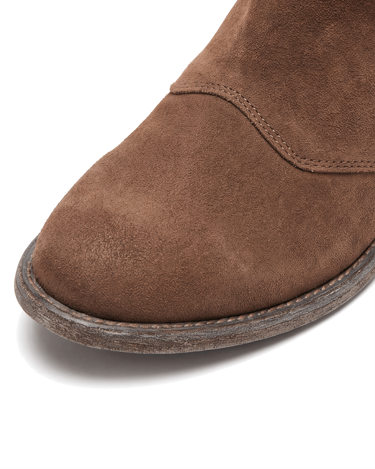 Women’s Suede-Look Ankle Boots with Low Heel