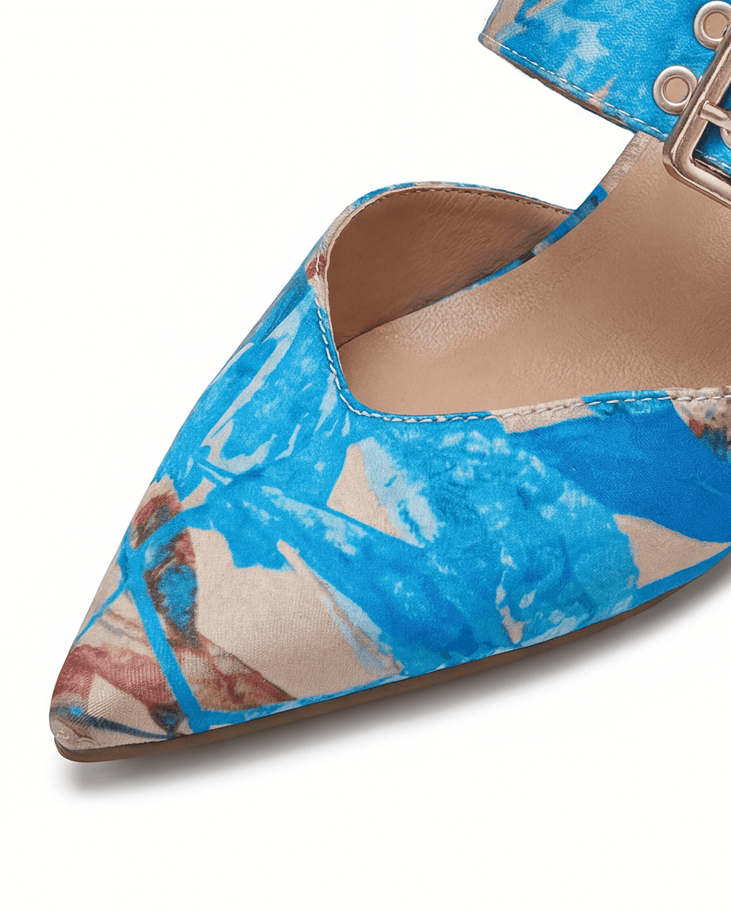 Women’s Buckle Strap Slingback Block Heels
