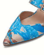 Women’s Buckle Strap Slingback Block Heels