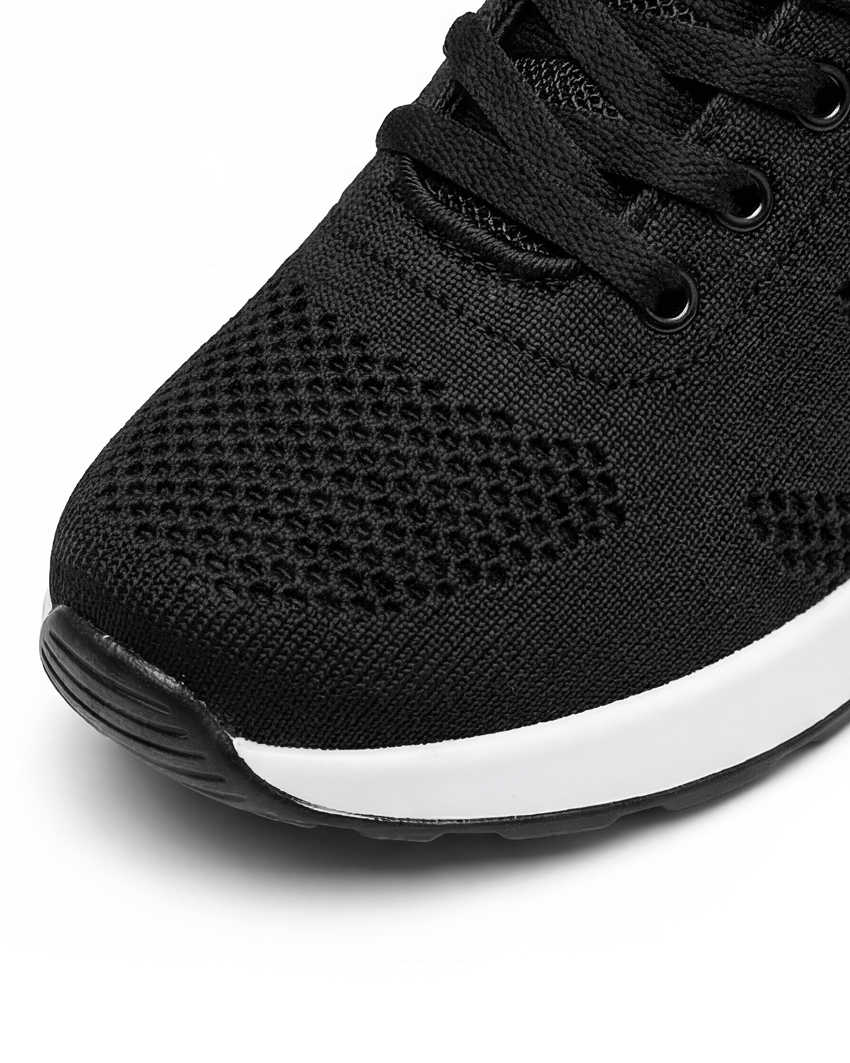 Women’s Breathable Knit Lace-Up Casual Sneakers