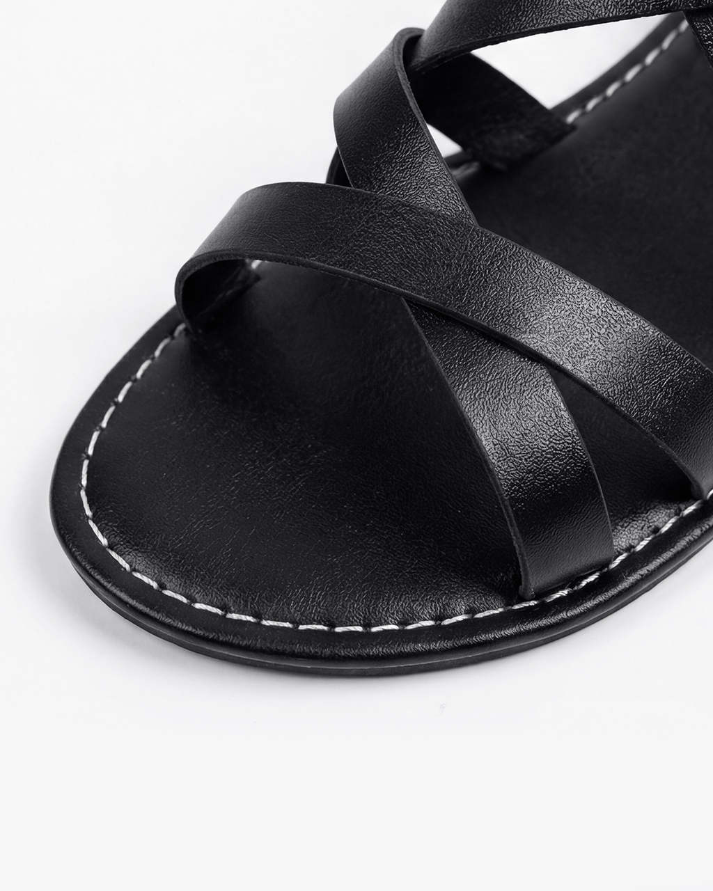 Women’s Strappy Caged Flat Sandals