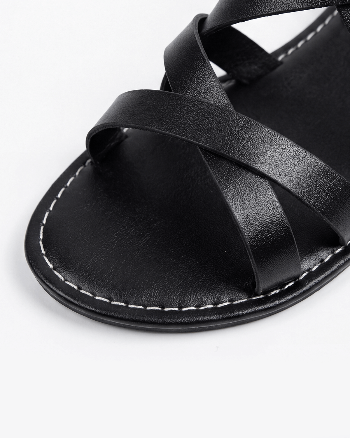 Women’s Strappy Caged Flat Sandals