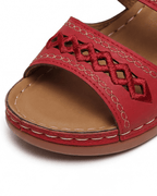 Women’s Cutout Double-Strap Flat Mule Sandals