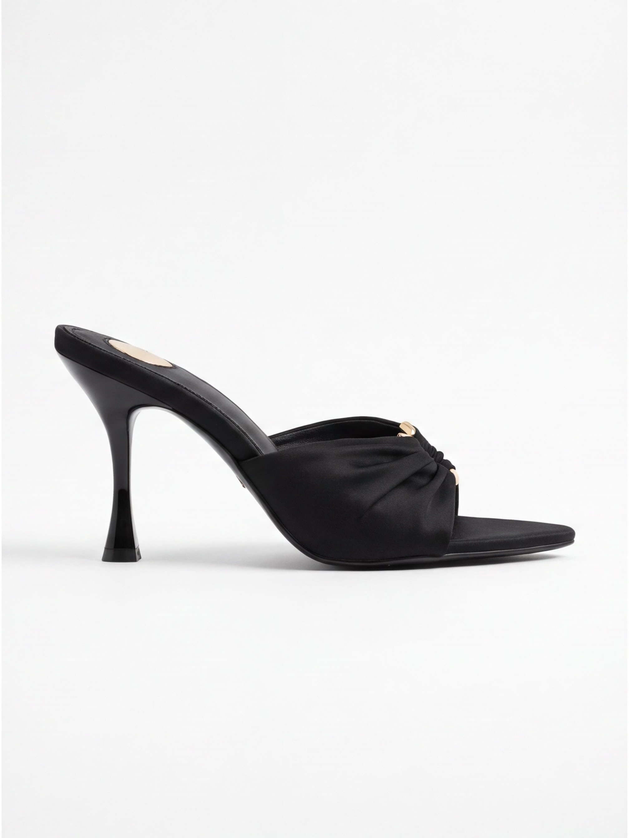 Women’s Twisted-Front Pointed Heeled Mules