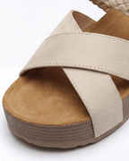 Women’s Braided Strap Platform Slide Sandals