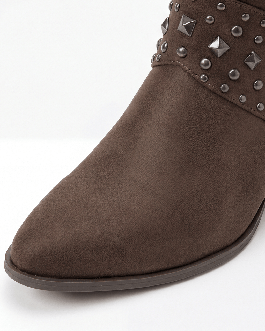 Women’s Western Studded Knee-High Boots with Block Heel