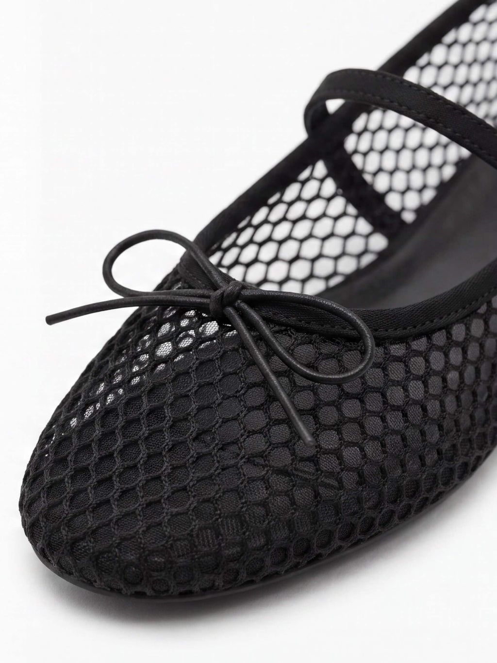 Women’s Mesh Bow-Detail Mary Jane Flats