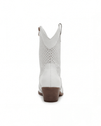 Women’s Perforated Western Mid-Calf Boots with Block Heel