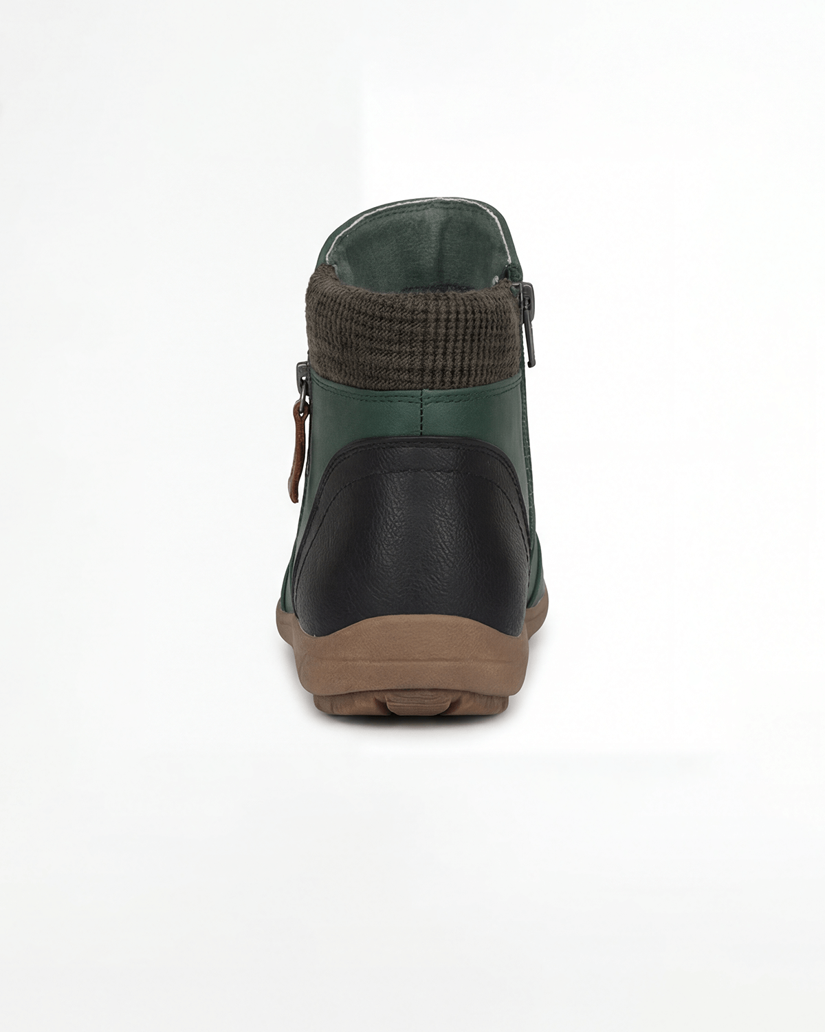 Women’s Knit-Cuff Side-Zip Ankle Boots