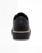 Women’s Platform Lace-Up Sneakers with Gold Chain Detail