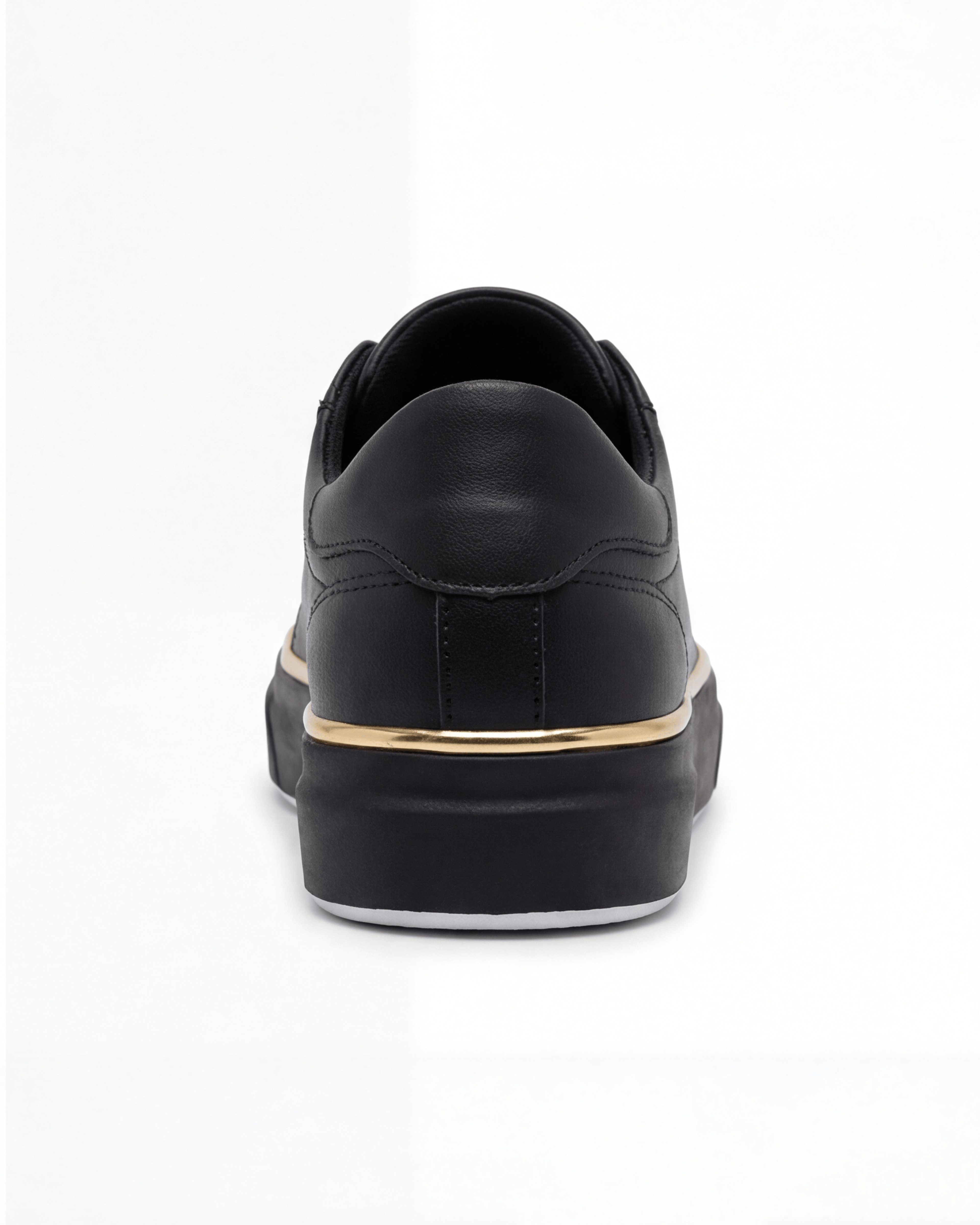 Women’s Platform Lace-Up Sneakers with Gold Chain Detail