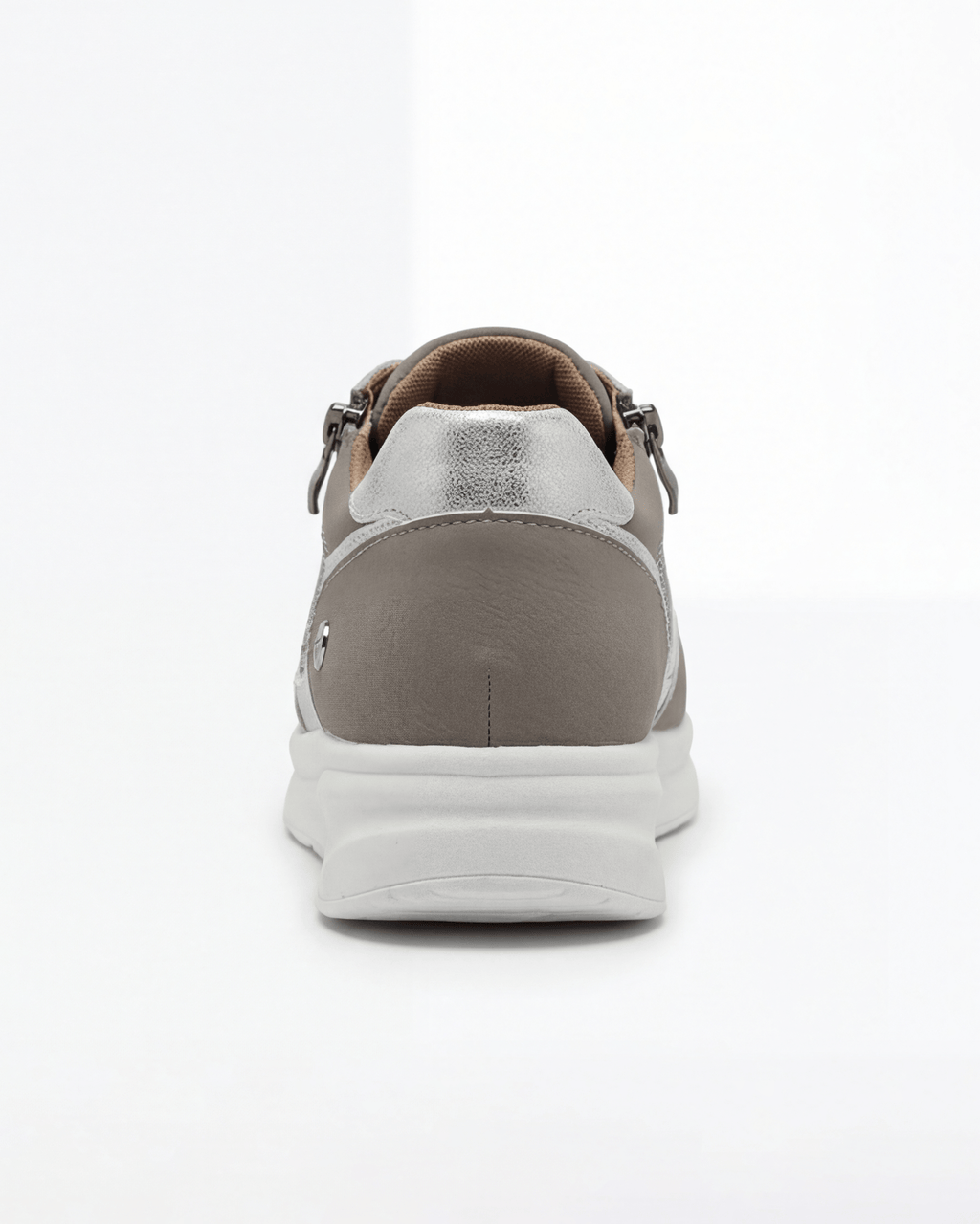 Women’s Lace-Up Sneakers with Side Zip