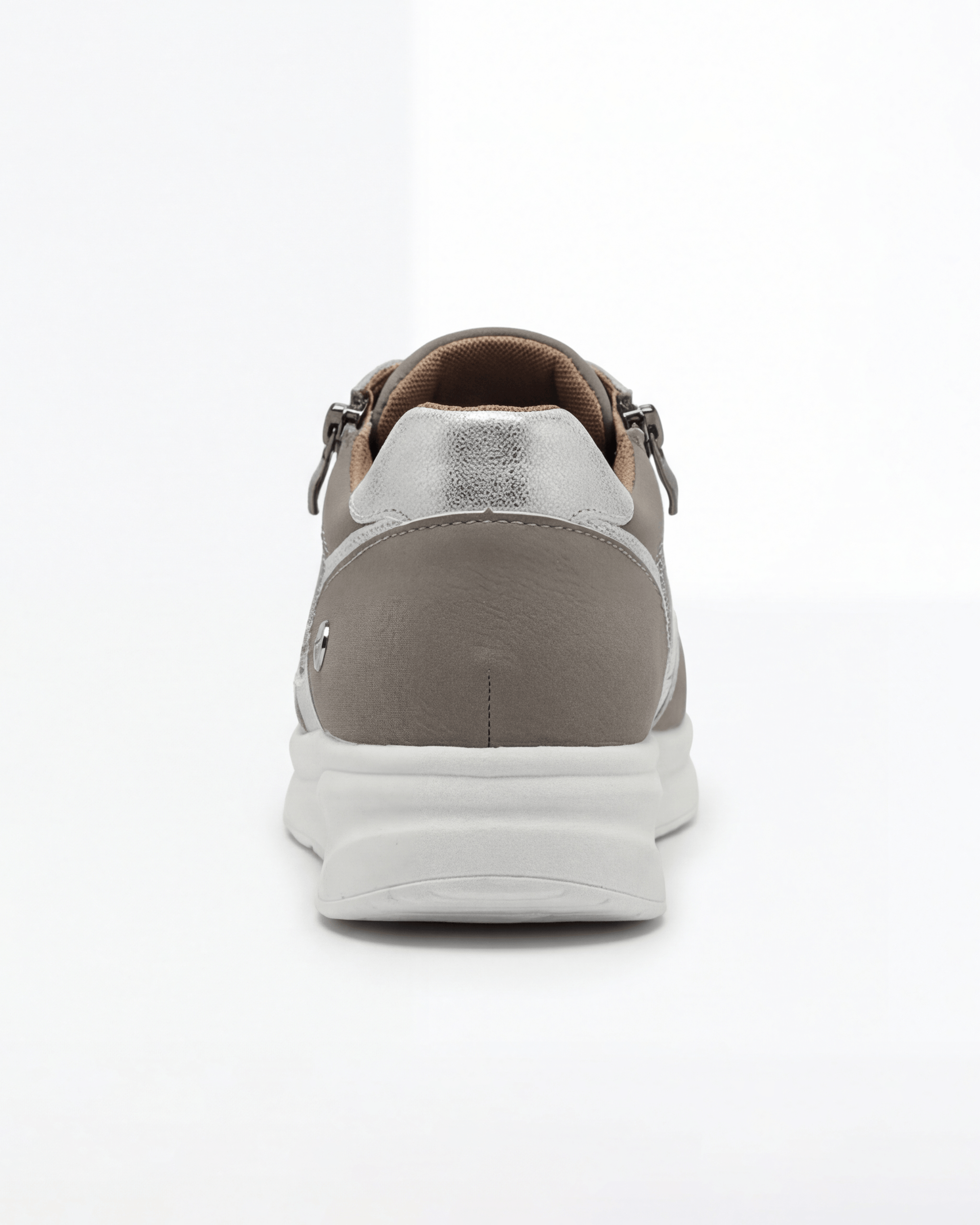 Women’s Lace-Up Sneakers with Side Zip