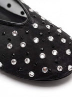 Women’s Rhinestone Mesh Ballet Flats