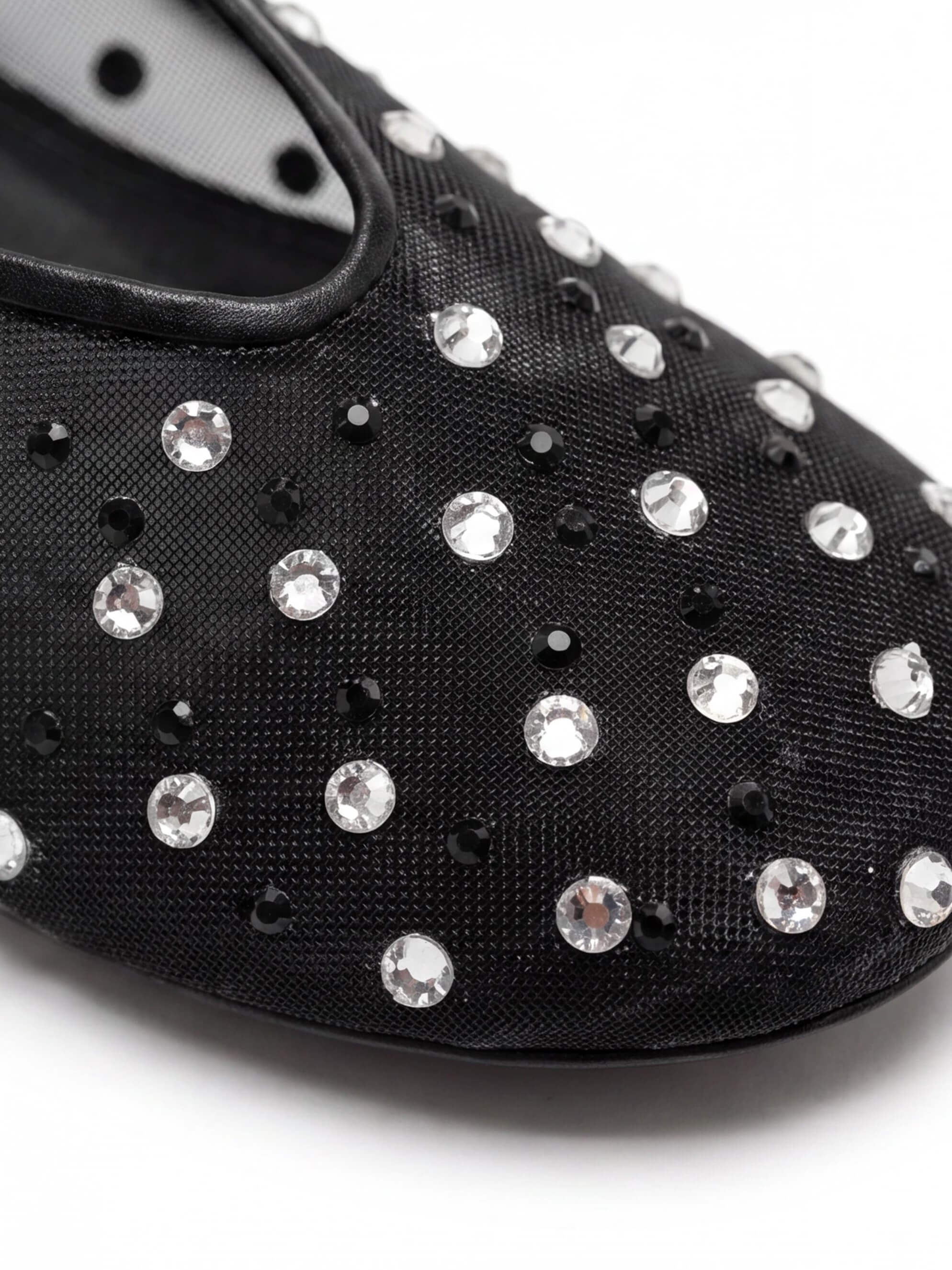 Women’s Rhinestone Mesh Ballet Flats