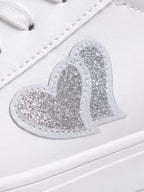 Women’s Heart-Detail Platform Fashion Sneakers