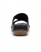 Women’s Cutout Slide Sandals with Contrast Stitching