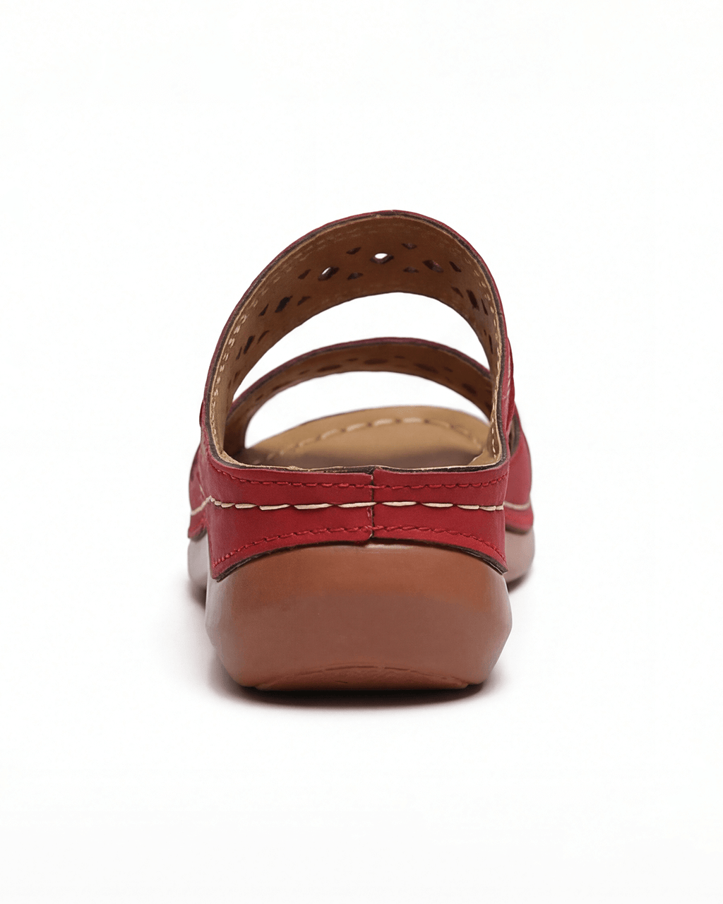 Women’s Cutout Double-Strap Flat Mule Sandals