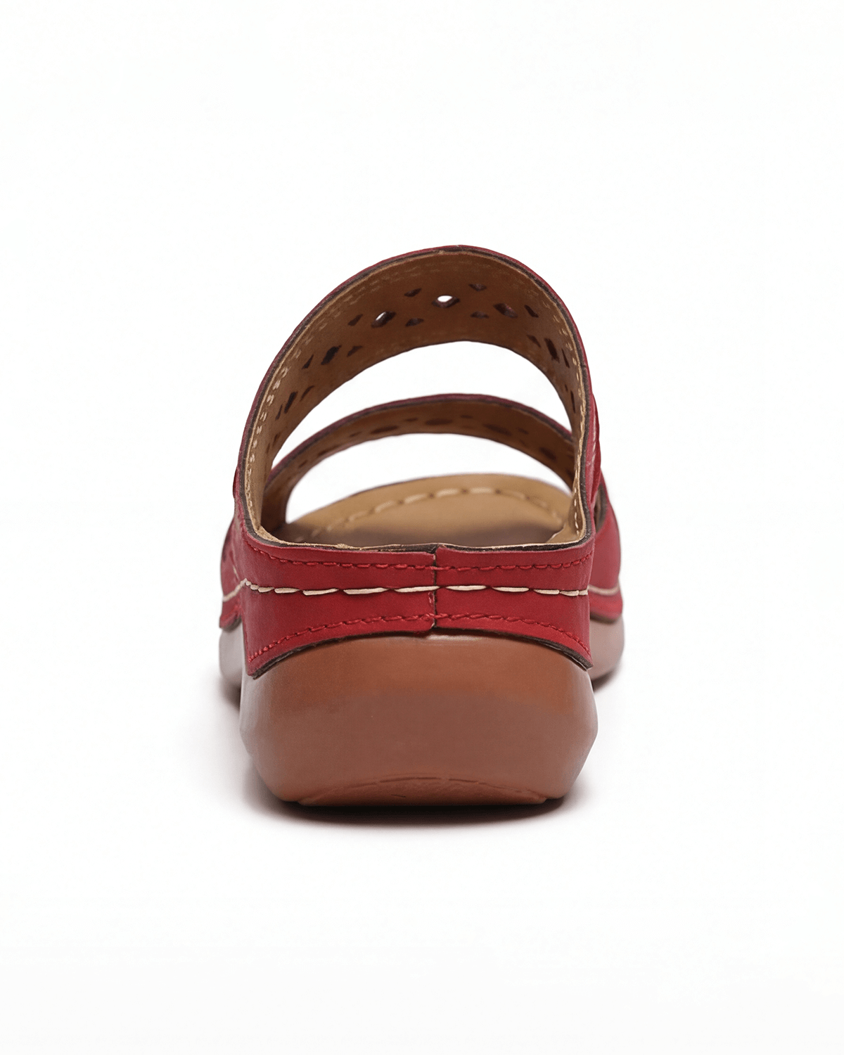 Women’s Cutout Double-Strap Flat Mule Sandals