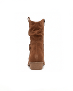 Women’s Slouch Buckle Strap Mid-Calf Boots
