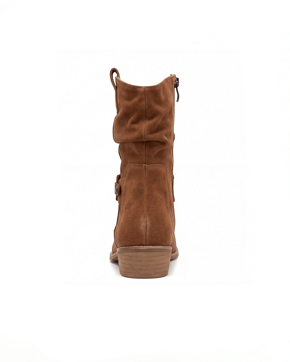 Women’s Slouch Buckle Strap Mid-Calf Boots