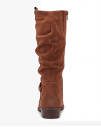 Women’s Knee-High Slouch Boots with Side Zip