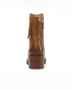 Women’s Block Heel Ankle Boots with Side Zip