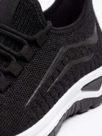 Women’s Knit Lace-Up Low-Top Sneakers
