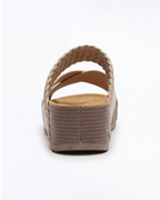 Women’s Braided Strap Platform Slide Sandals
