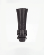 Women’s Mid-Calf Harness Boots with Low Heel