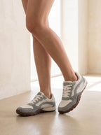 Women’s Retro Panelled Lace-Up Sneakers