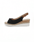 Women’s Knotted Slingback Platform Wedge Sandals