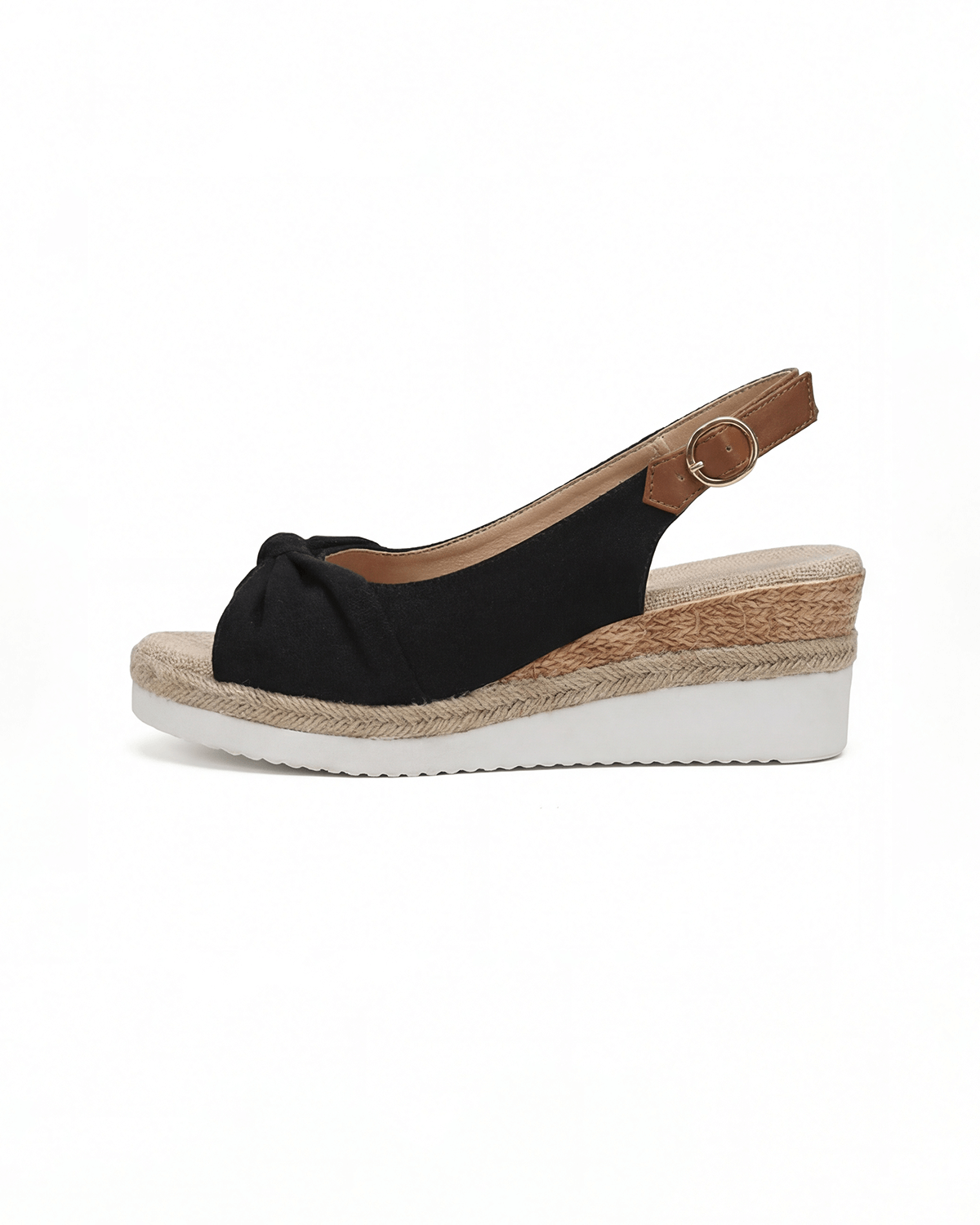 Women’s Knotted Slingback Platform Wedge Sandals