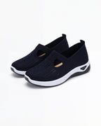 Women’s Knit Slip-On Casual Sneakers with Cutouts