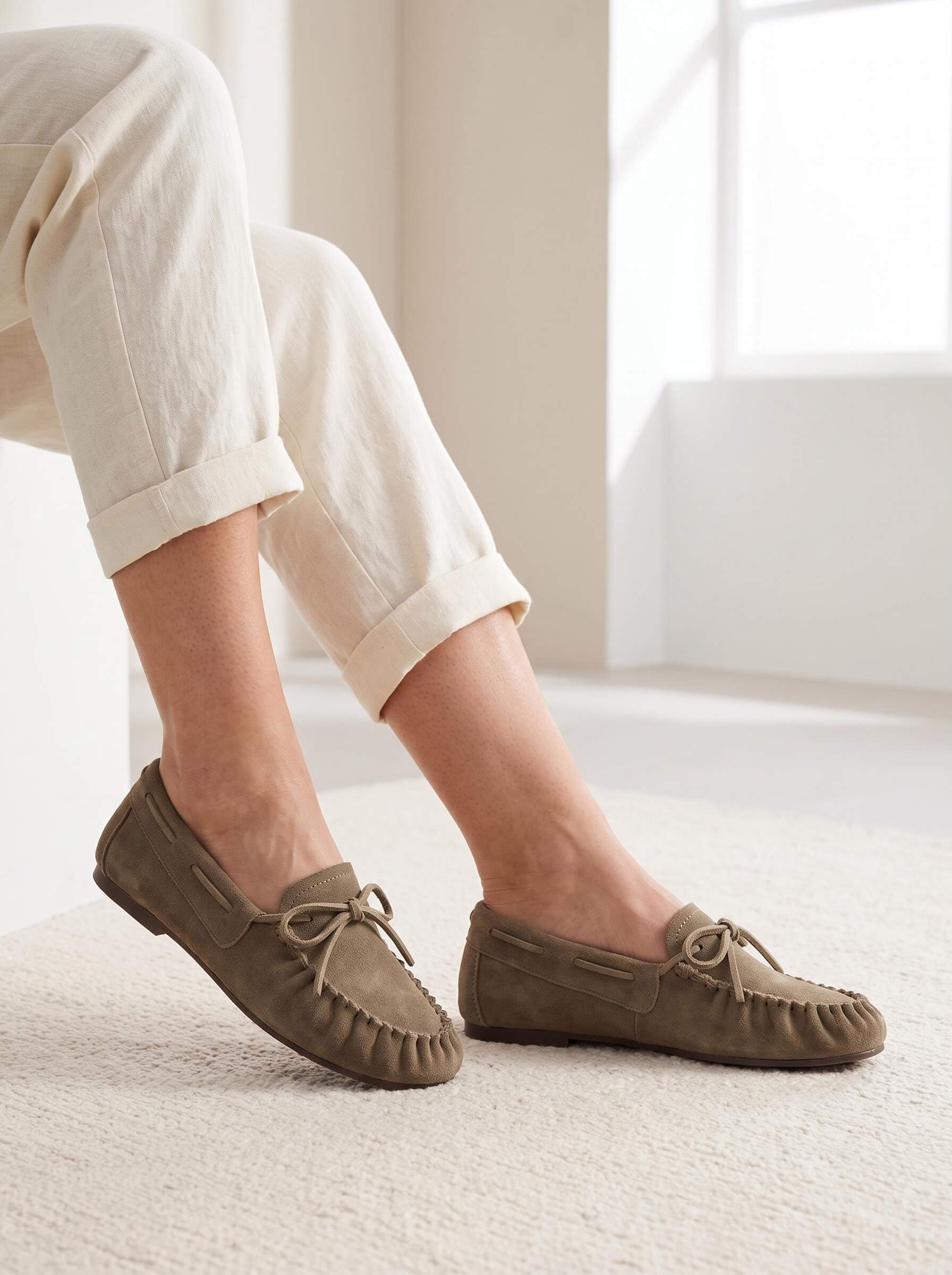 Women’s Bow-Detail Moccasin Loafers
