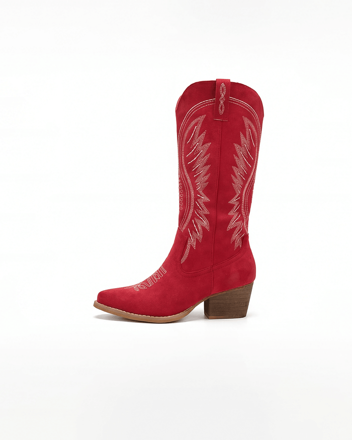 Women’s Western Embroidered Mid-Calf Boots