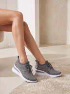 Women’s Embellished Knit Wedge Sneakers