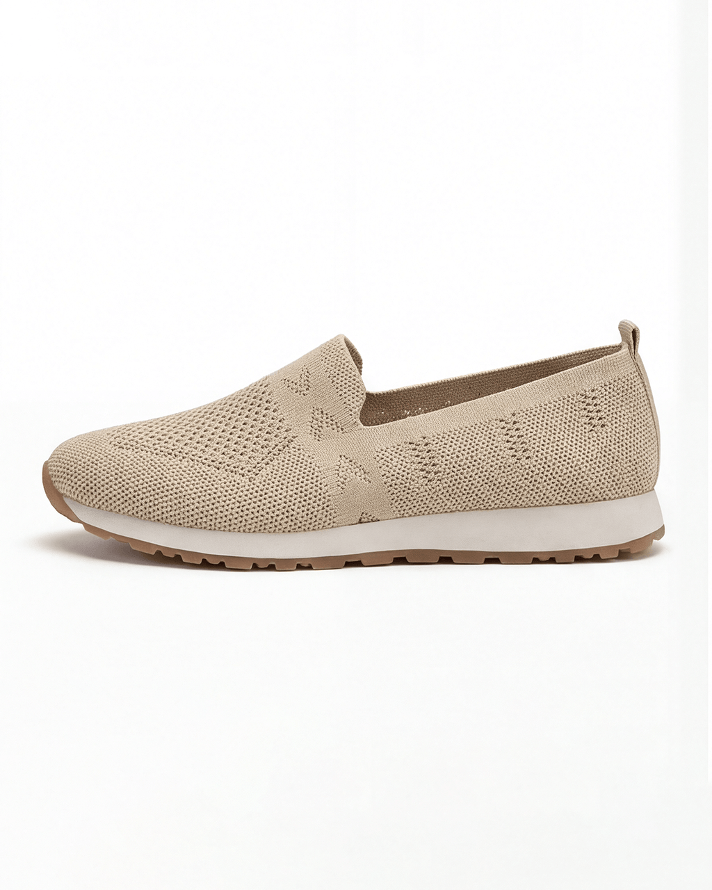 Women’s Knit Slip-On Casual Sneakers with Gum Sole
