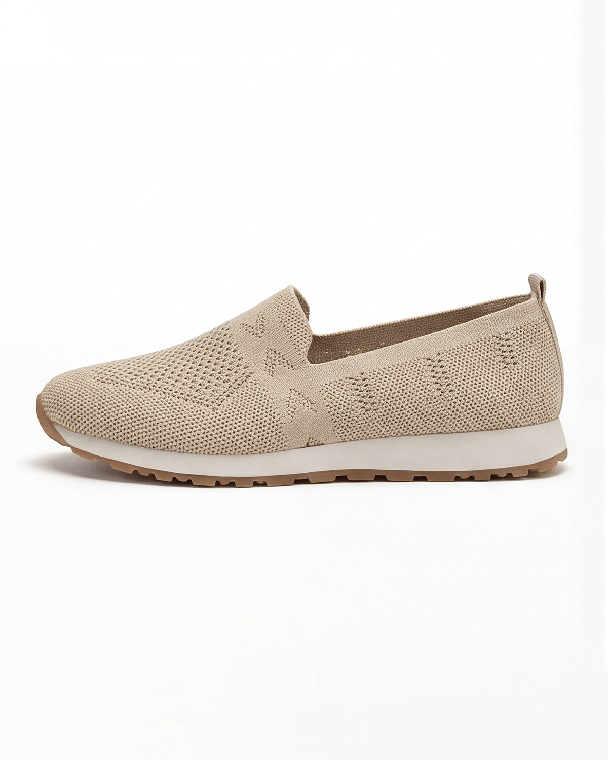 Women’s Knit Slip-On Casual Sneakers with Gum Sole