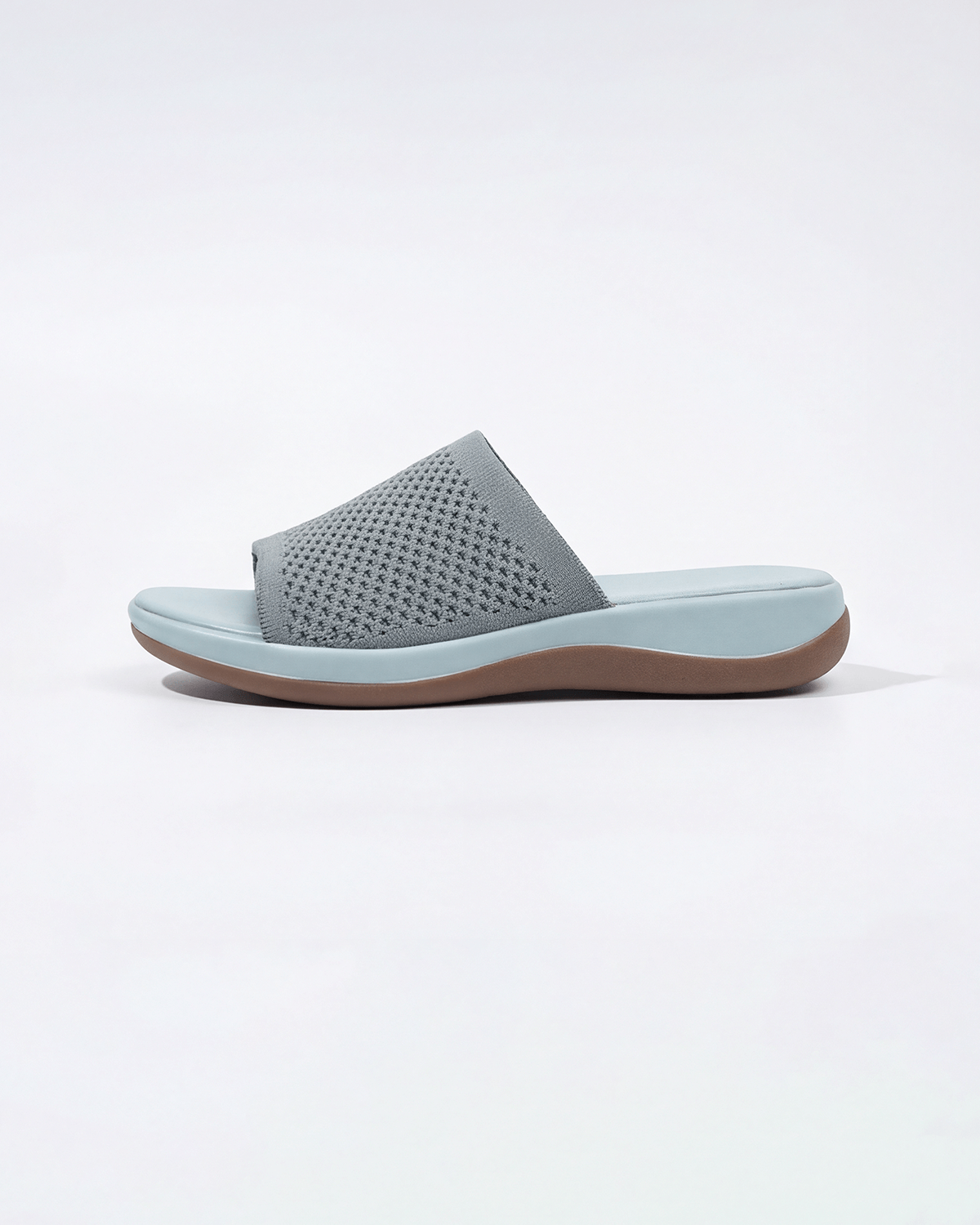 Women’s Knit Slide Sandals with Cushion Sole