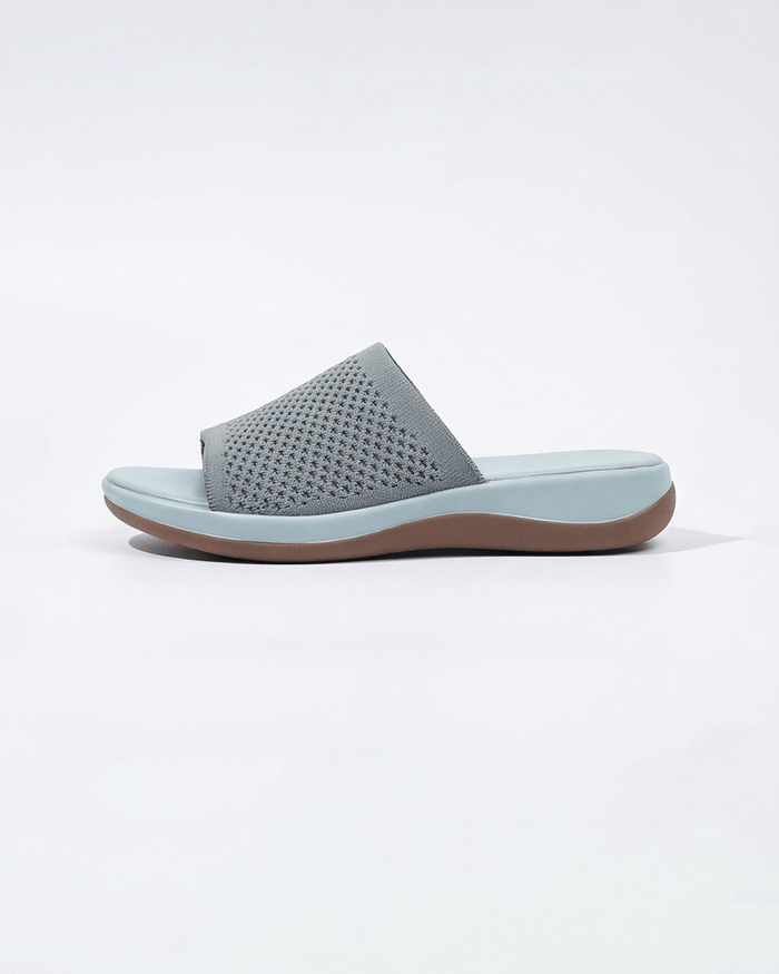 Women’s Knit Slide Sandals with Cushion Sole