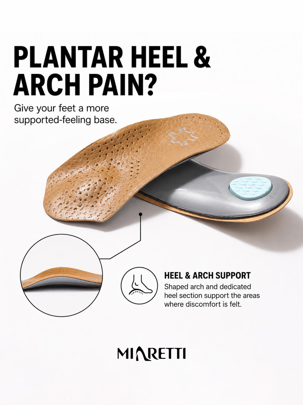 Women’s Full-Length Arch Insole with Heel Support