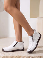 Women’s Side-Zip Stitched Ankle Boots