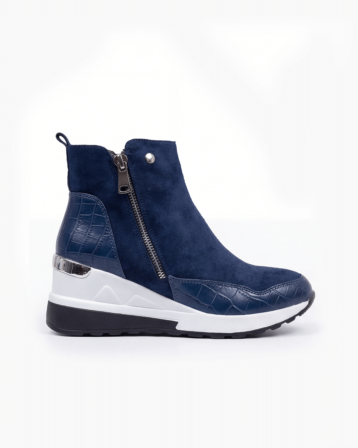 Women’s Side-Zip Wedge Sneaker Ankle Boots