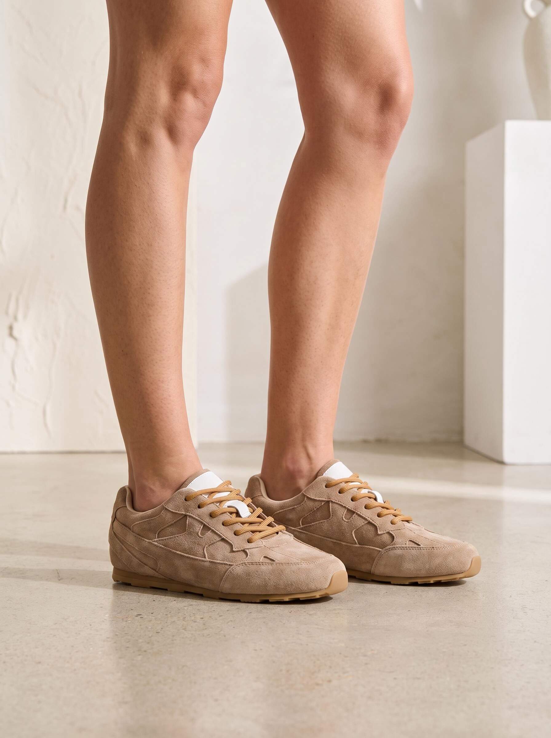 Women’s Retro Suede-Look Low-Top Sneakers