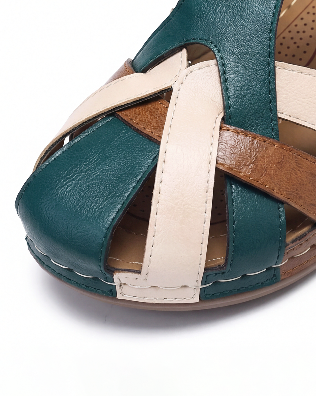 Women’s Colorblock Cutout Comfort Sandals