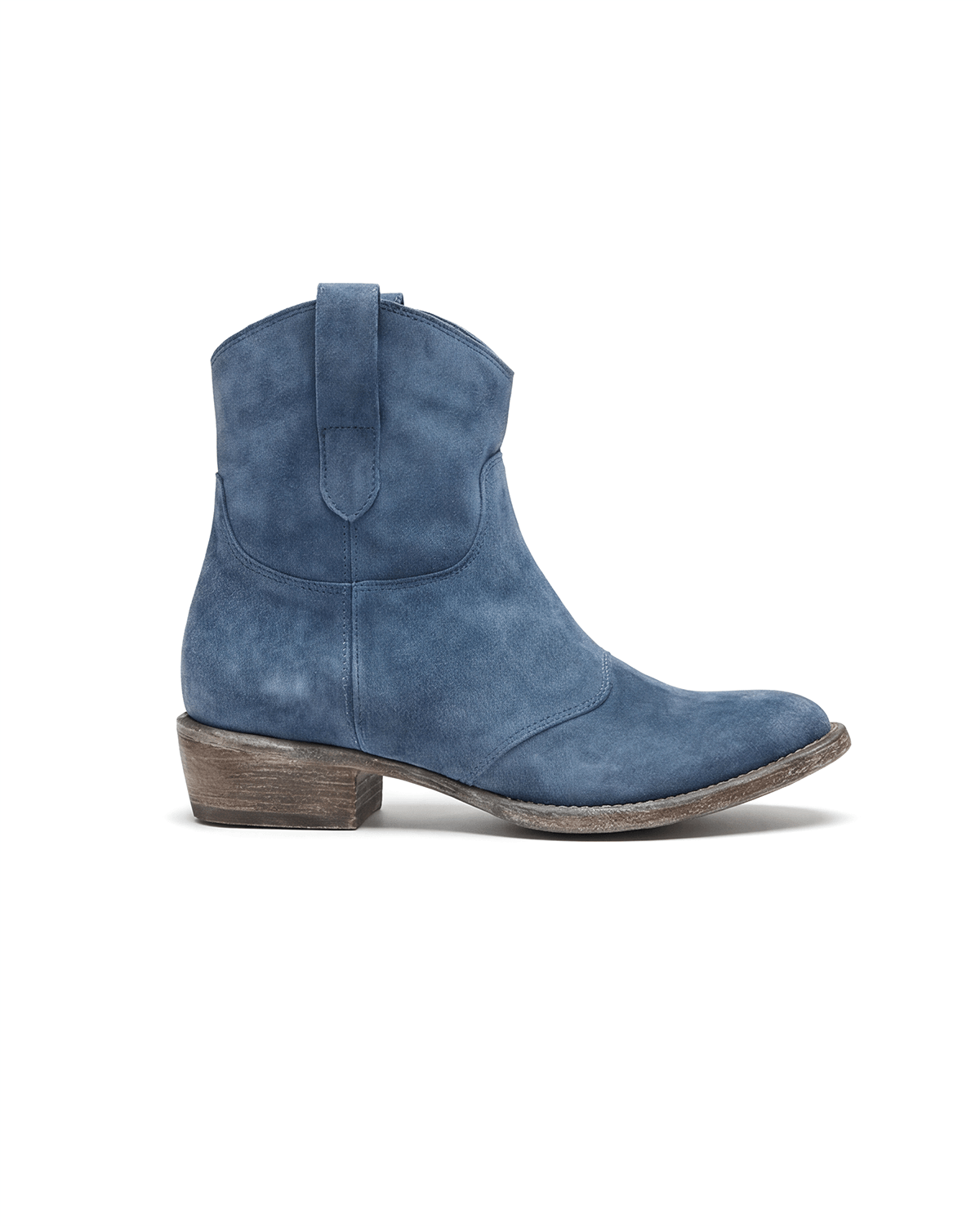Women’s Suede-Look Ankle Boots with Low Heel