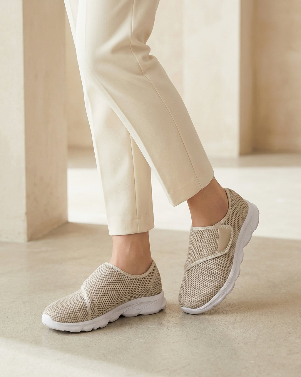 Women’s Slip-On Mesh Knit Walking Sneakers